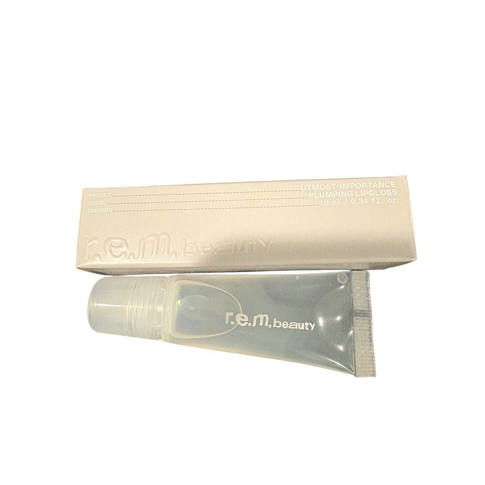 REM Beauty Plumping Clear Lip Gloss Utmost Importance 10ml 0.34 Fl Oz Brand New